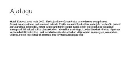Hotell Euroopa #5