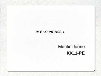 PABLO PICASSO