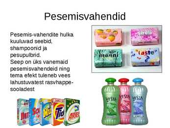 Tarbekeemia kasutus igapäevaelus #3