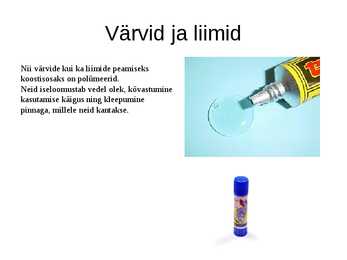 Tarbekeemia kasutus igapäevaelus #5