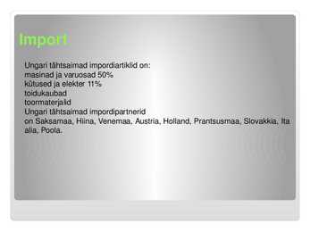 Ungari majandus #10
