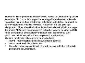 Islami kultuur #6