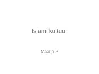 Islami kultuur
