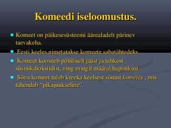 Komeedid #2