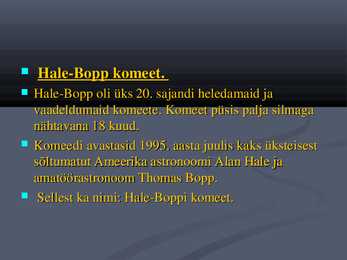 Komeedid #8
