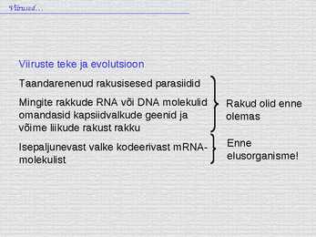 Bioloogia - esitlus - viirused #15