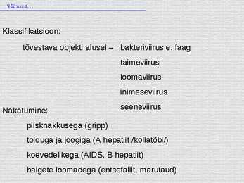 Bioloogia - esitlus - viirused #10