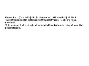 Ferenc Liszt #3
