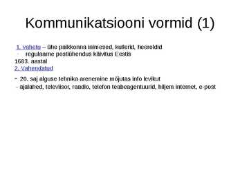 ÜHISKONNAÕPETUS #16