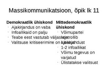 ÜHISKONNAÕPETUS #19