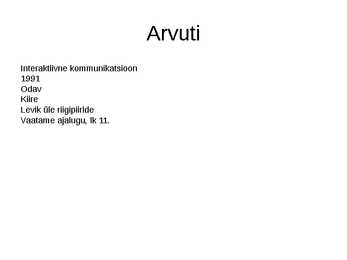 ÜHISKONNAÕPETUS #20
