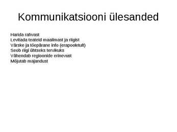 ÜHISKONNAÕPETUS #21