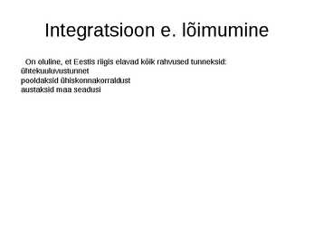 ÜHISKONNAÕPETUS #28