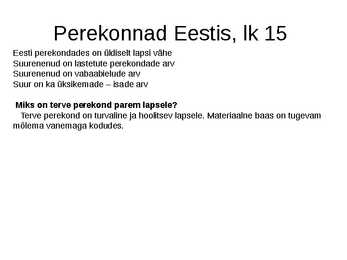 ÜHISKONNAÕPETUS #29