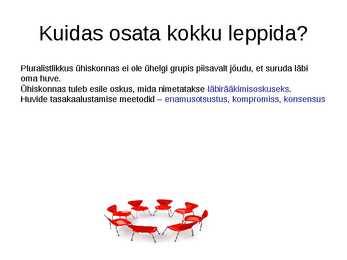 ÜHISKONNAÕPETUS #40