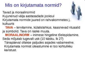 ÜHISKONNAÕPETUS #48