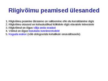 ÜHISKONNAÕPETUS #57