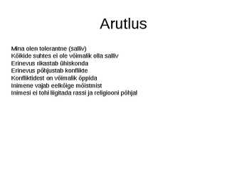 ÜHISKONNAÕPETUS #64