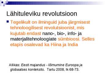 1 Teema-- Nüüdisühiskonna kujunemine ja tunnused #15