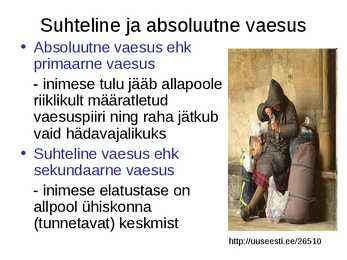Vaesus Eestis #2