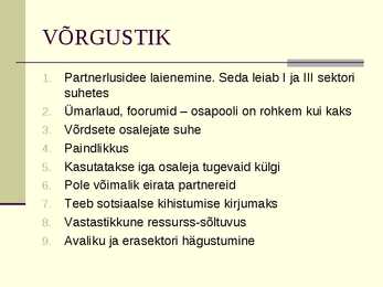 VÕIM ÜHISKONNAS #12