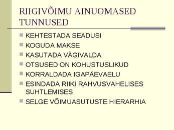 VÕIM ÜHISKONNAS #7