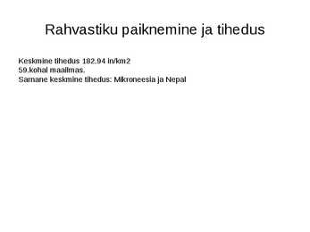 Šveitsi rahvastik ja linnastumine #2