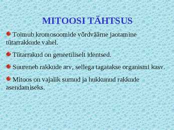 Paljunemine ja areng #13