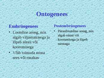 Paljunemine ja areng #21