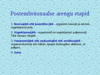 Paljunemine ja areng #26