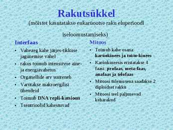 Paljunemine ja areng #6