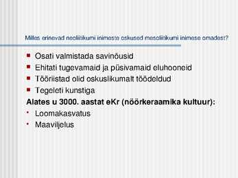 Muinasaeg-arheoloogilised kultuurid #15