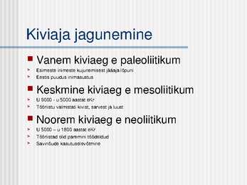 Muinasaeg-arheoloogilised kultuurid #4