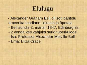 Alexander Graham Bell #2