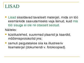 Soovitusi uurimustööks #17