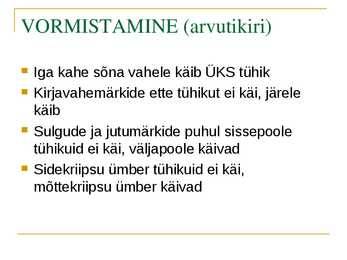 Soovitusi uurimustööks #30