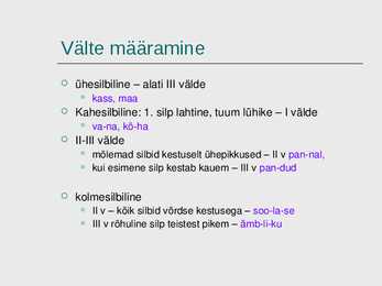 Hääliku süsteemid #11