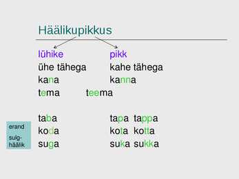 Hääliku süsteemid #8