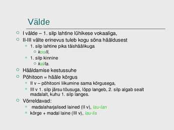 Hääliku süsteemid #10
