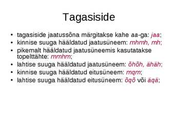 Eesti keele allkeeled literatsioon #13