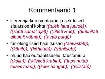 Eesti keele allkeeled literatsioon #20