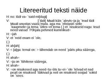 Eesti keele allkeeled literatsioon #31