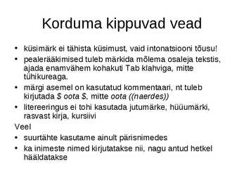 Eesti keele allkeeled literatsioon #40