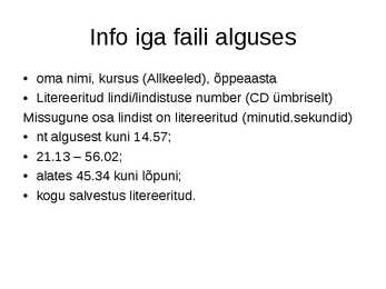 Eesti keele allkeeled literatsioon #41