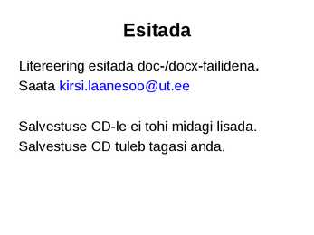 Eesti keele allkeeled literatsioon #44