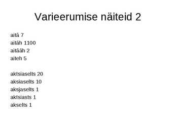 Eesti keele allkeeled literatsioon #9