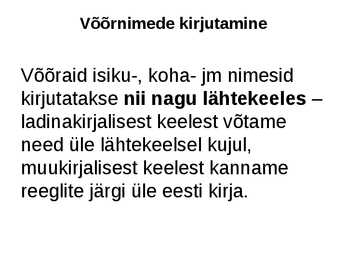 Sissejuhatus ortograafiasse #21