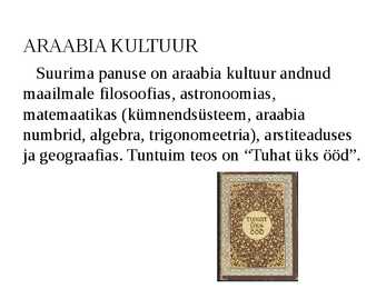 Islami kunsti ja kultuuri esitlus #33
