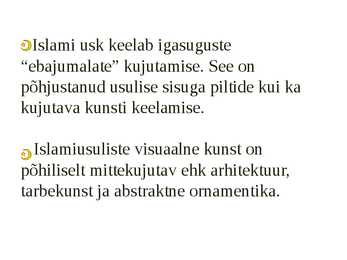 Islami kunsti ja kultuuri esitlus #6