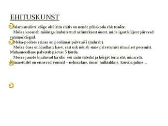 Islami kunsti ja kultuuri esitlus #7